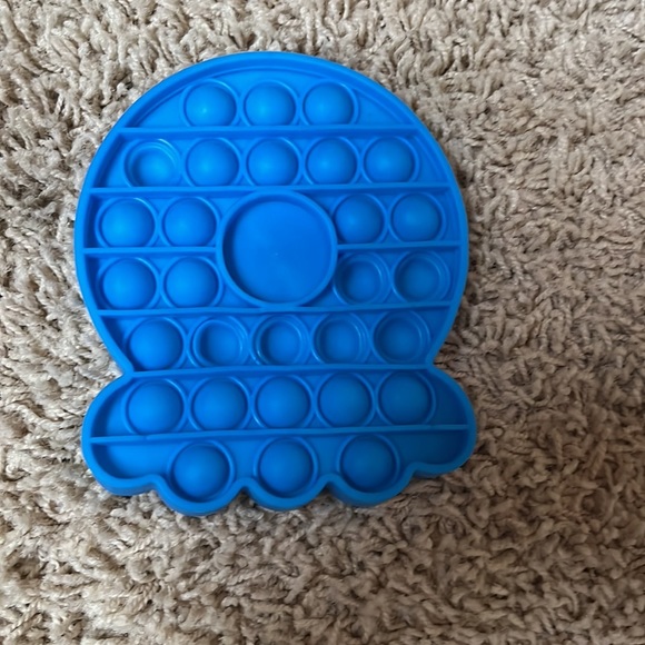 Pop-its kids fidget toy. Set of three, blue, yellow and multi color - Picture 3 of 4